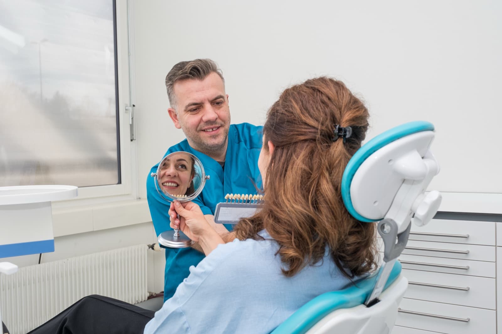 Detailansicht aus der zahntechnischen Arbeit